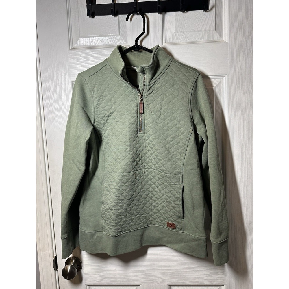 L.L. Bean Women's Pull Over Quarter Zip Sweatshirt Size Medium Excellent